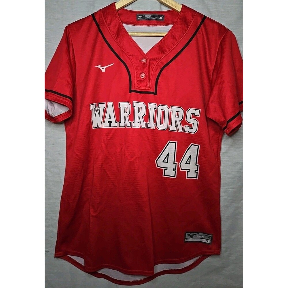 Mizuno Warriors #44 Jersey, Women's Sz Medium, Red/white USA Made